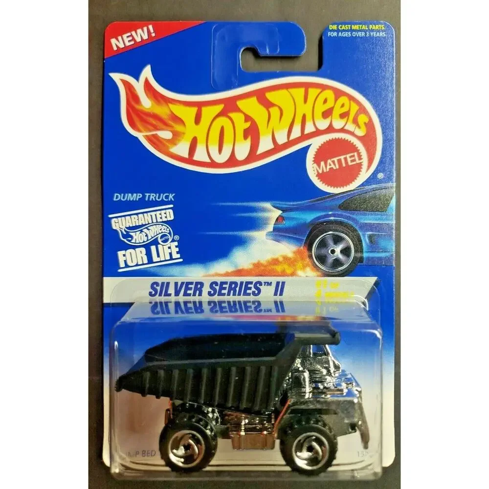 1996 Hot Wheels Dump Truck Silver Series‎ II 1/4 Black / Chrome HW11